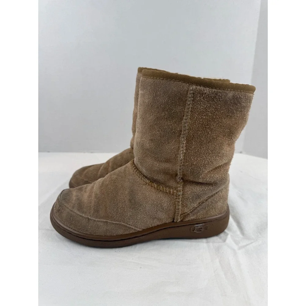 UGG Australia Classic Short Boots Chestnut Suede Shearling Lined M5‎ L6 Brown